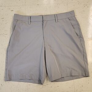 Fabletics The Only Golf Commuter Short Light Gray 8" Inseam Stretch Size 34